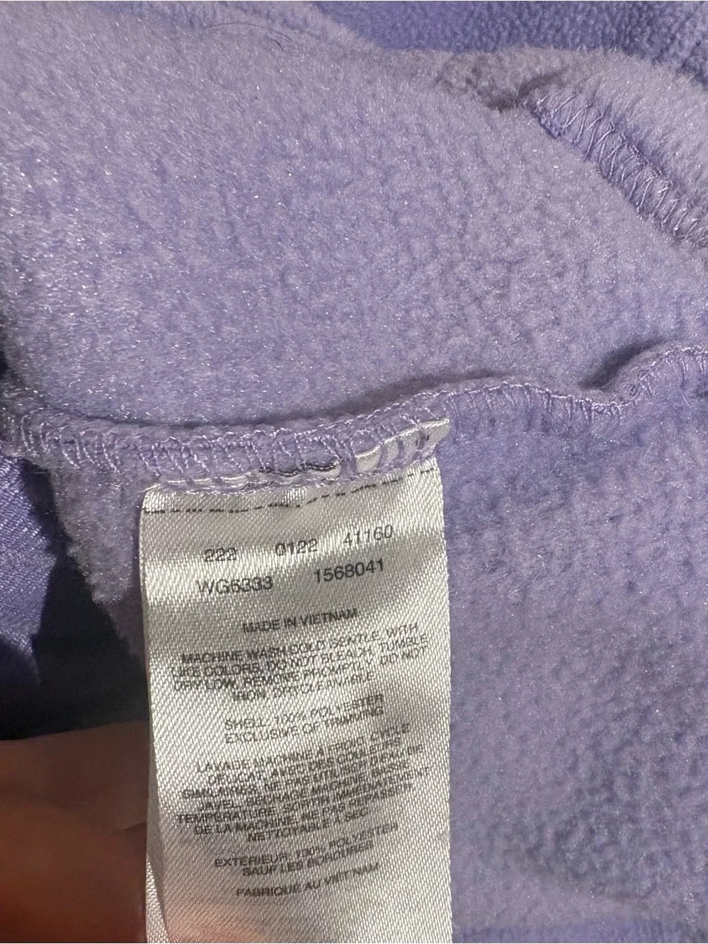 Columbia Girls Fleece Jacket Zip Up Purple Large L 14/16